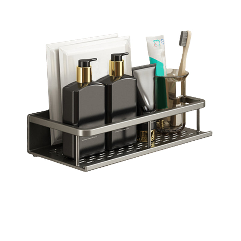 Minimalism Matte Metal Bathroom Accessory Set Modern Bath Shelf