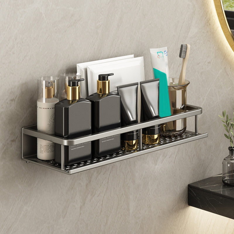 Minimalism Matte Metal Bathroom Accessory Set Modern Bath Shelf
