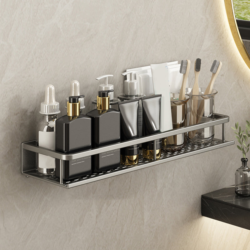 Minimalism Matte Metal Bathroom Accessory Set Modern Bath Shelf