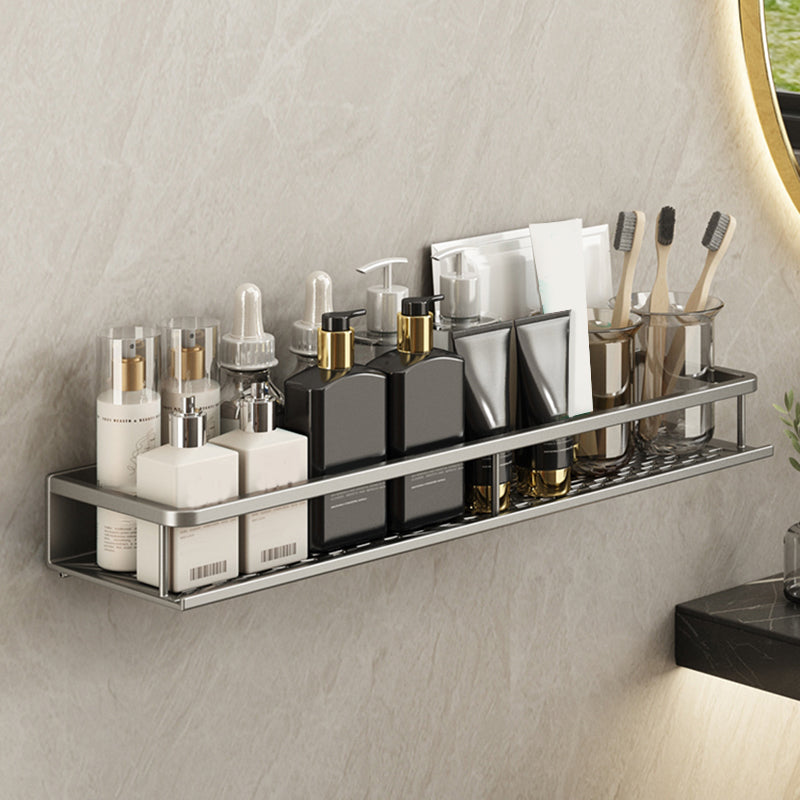 Minimalism Matte Metal Bathroom Accessory Set Modern Bath Shelf