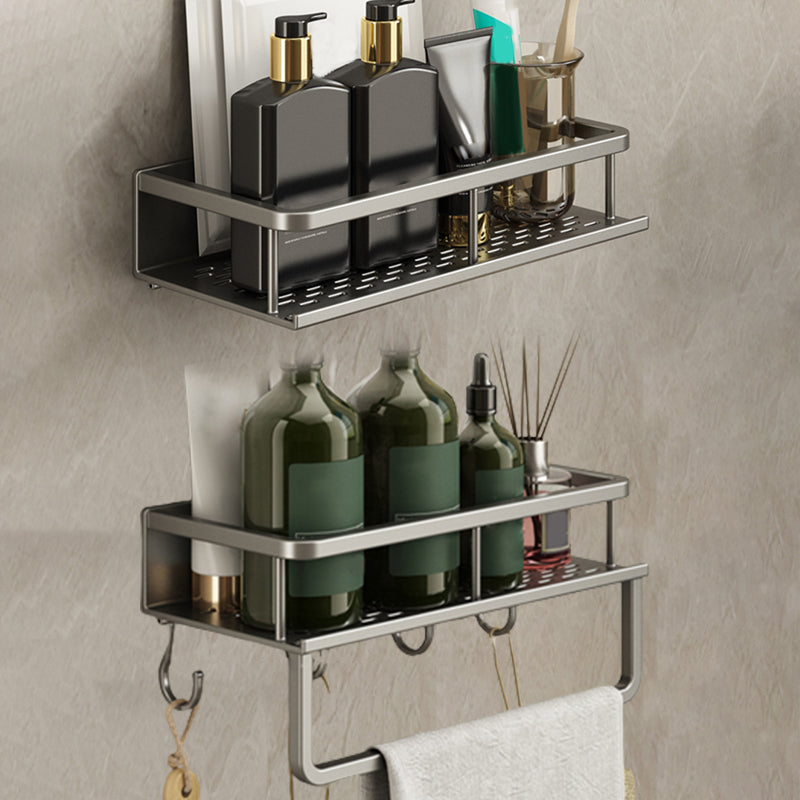 Minimalism Matte Metal Bathroom Accessory Set Modern Bath Shelf