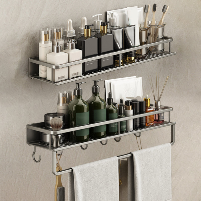 Minimalism Matte Metal Bathroom Accessory Set Modern Bath Shelf