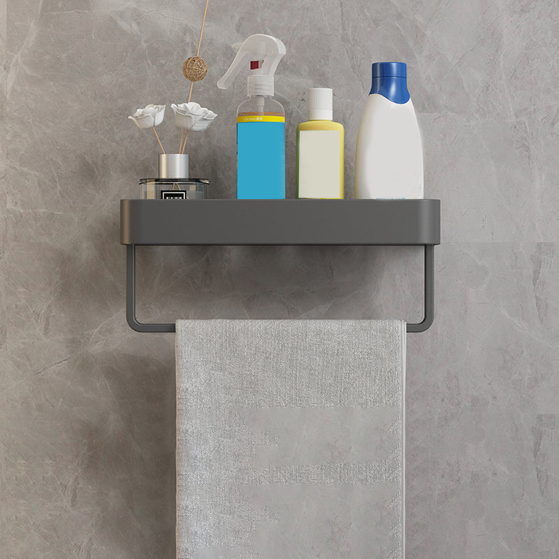 Minimalist Matte Metal Bathroom Accessory Set Modern Bath Shelf