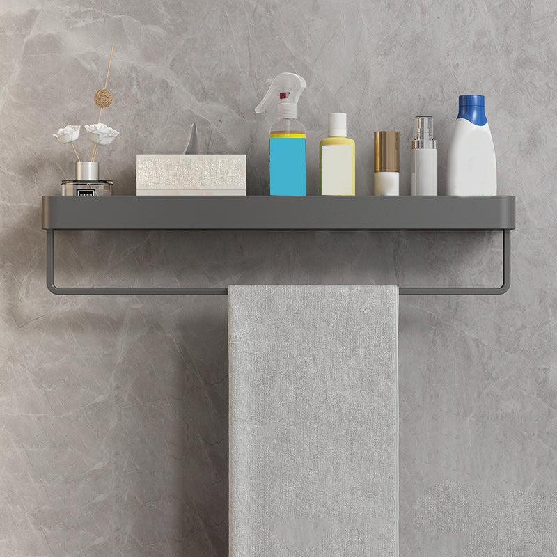 Minimalist Matte Metal Bathroom Accessory Set Modern Bath Shelf