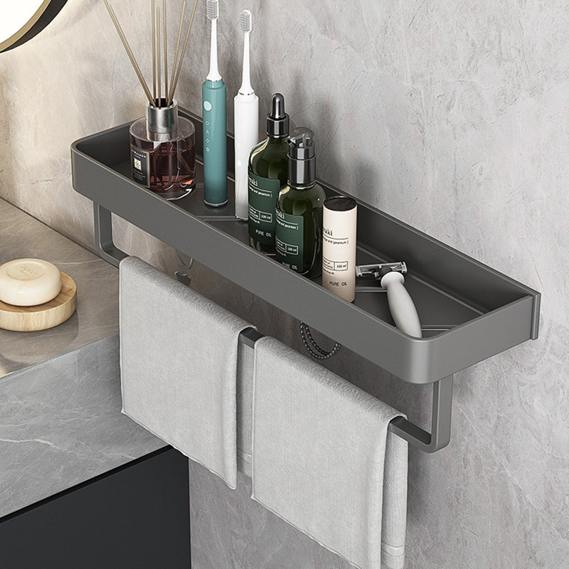 Minimalist Matte Metal Bathroom Accessory Set Modern Bath Shelf