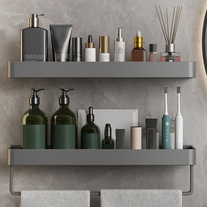 Minimalist Matte Metal Bathroom Accessory Set Modern Bath Shelf