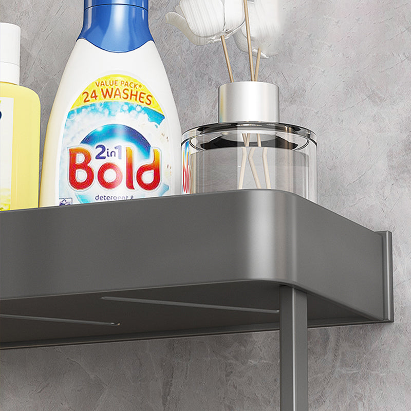 Minimalist Matte Metal Bathroom Accessory Set Modern Bath Shelf