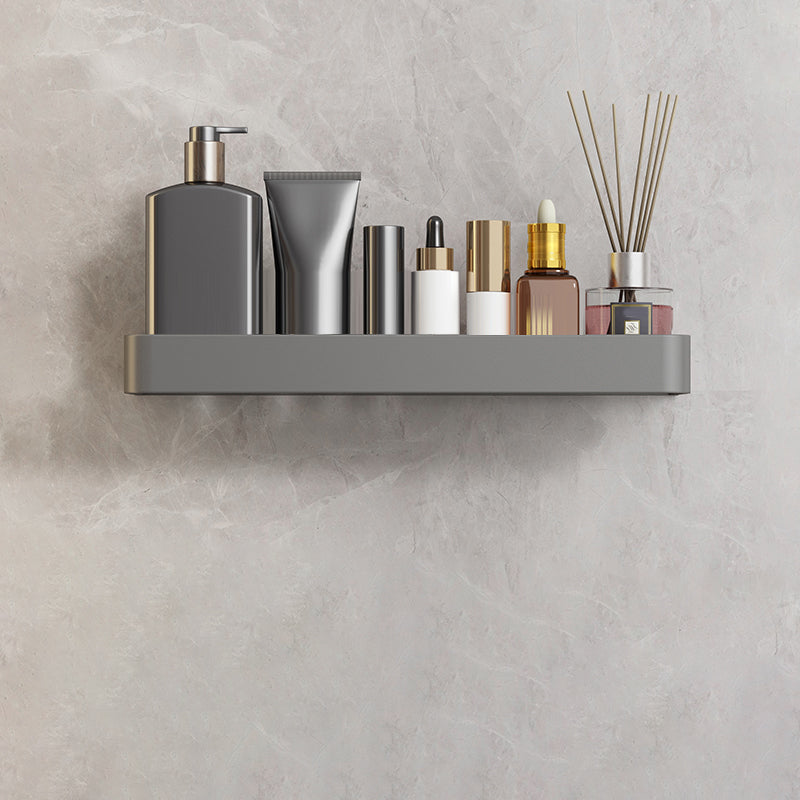 Minimalist Matte Metal Bathroom Accessory Set Modern Bath Shelf