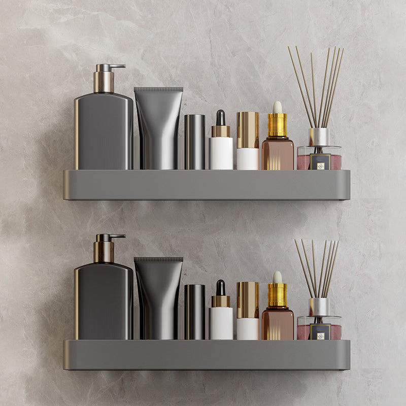 Minimalist Matte Metal Bathroom Accessory Set Modern Bath Shelf