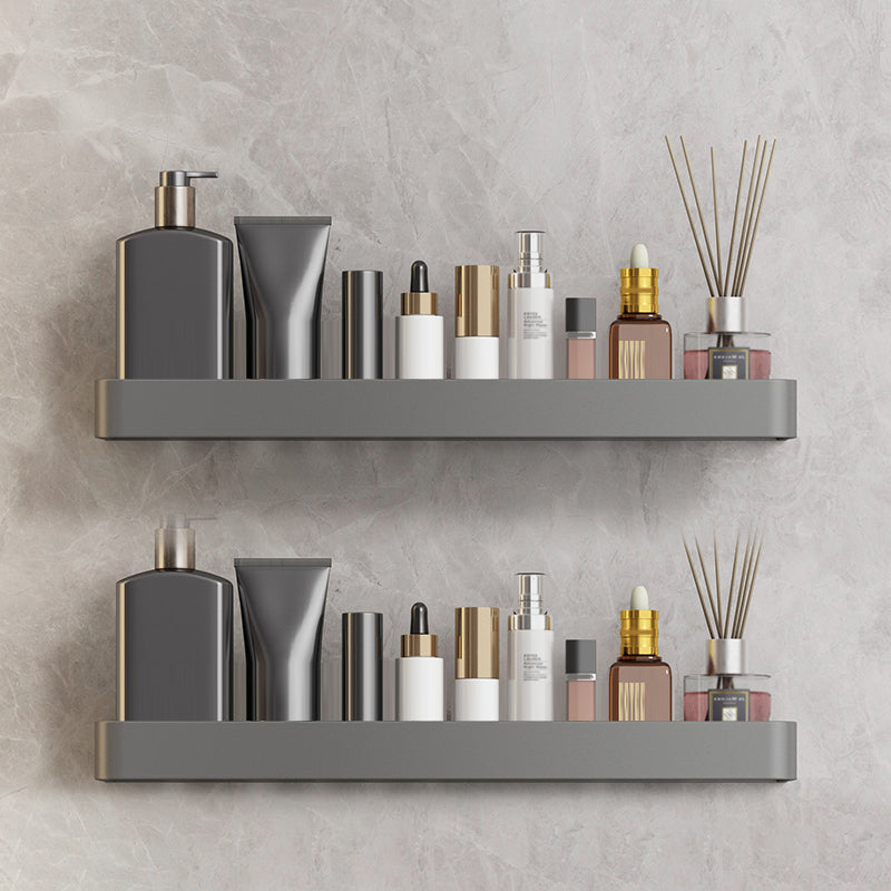 Minimalist Matte Metal Bathroom Accessory Set Modern Bath Shelf