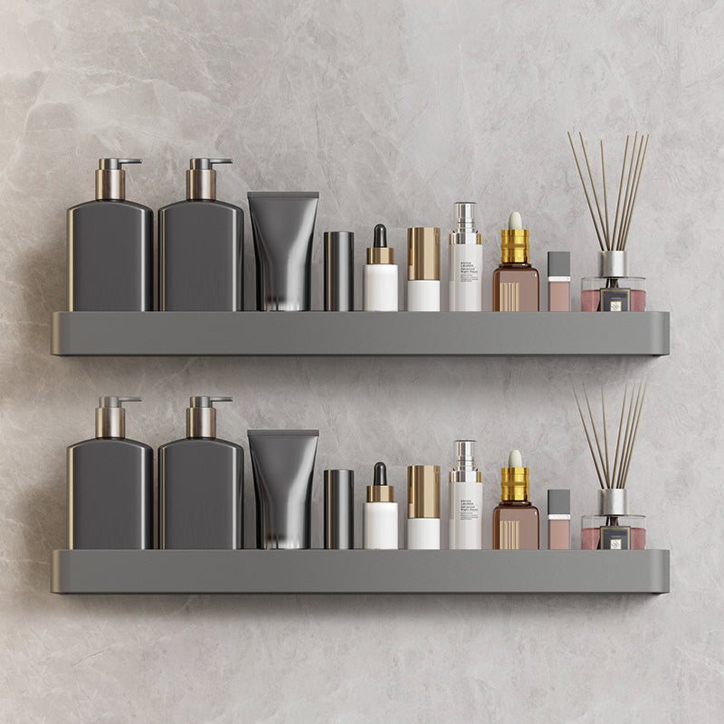 Minimalist Matte Metal Bathroom Accessory Set Modern Bath Shelf