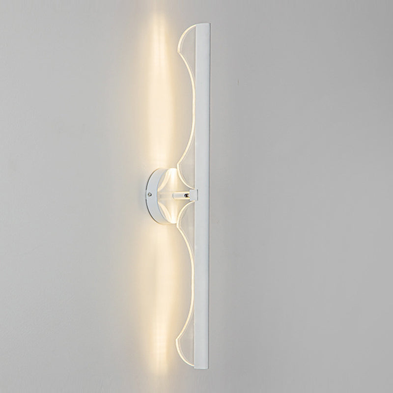Metal Linear Wall Light Sconce Contemporary 1 Light Wall Mounted Lamp