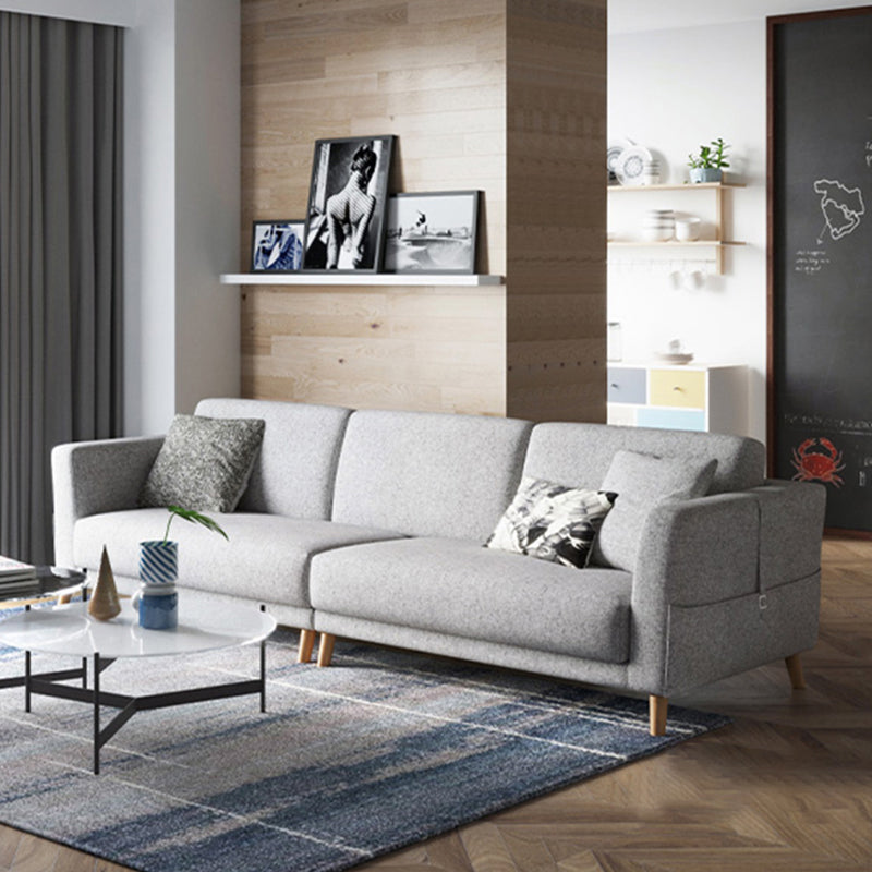 Scandinavian Fabric Sectional sofa Square Arm Sectional Sofa for Apartment