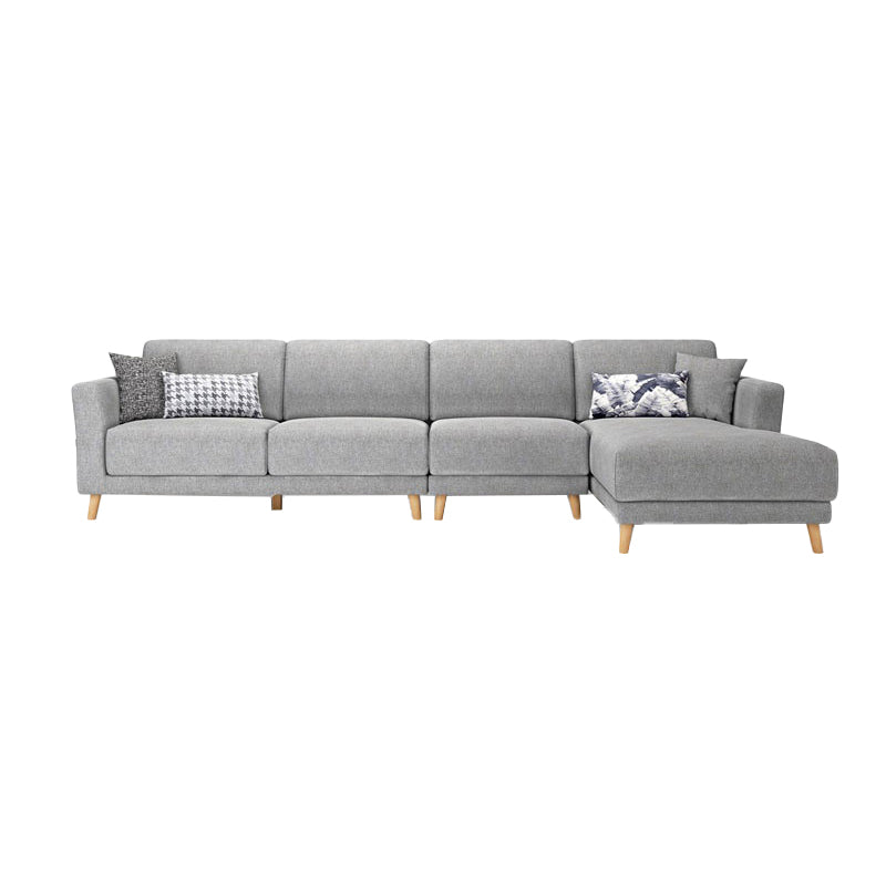 Scandinavian Fabric Sectional sofa Square Arm Sectional Sofa for Apartment