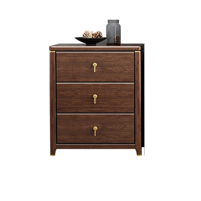 Standard Side Cabinet Solid Wood Mid-Century Modern Storage Cabinet with Drawers