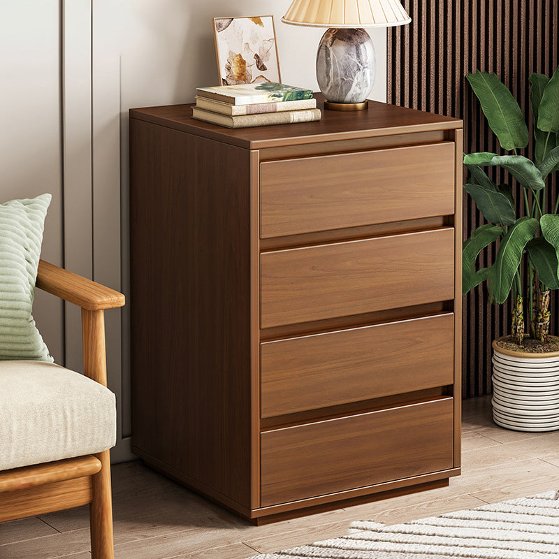 Wood Side Cabinet Standard Mid-Century Modern Storage Cabinet with Drawers