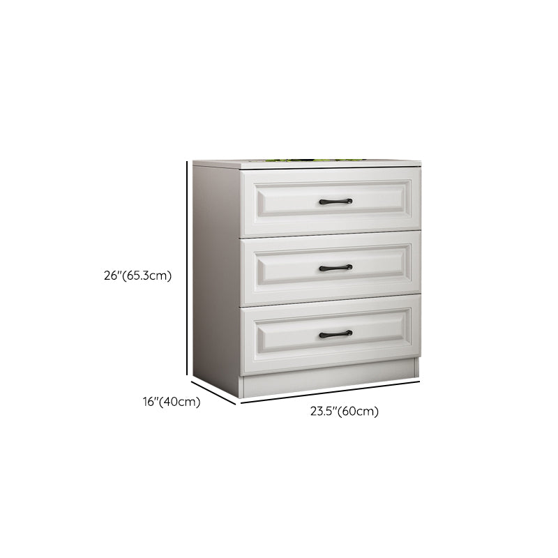Wood Standard Side Cabinet Stain Resistant Storage Cabinet with Drawers