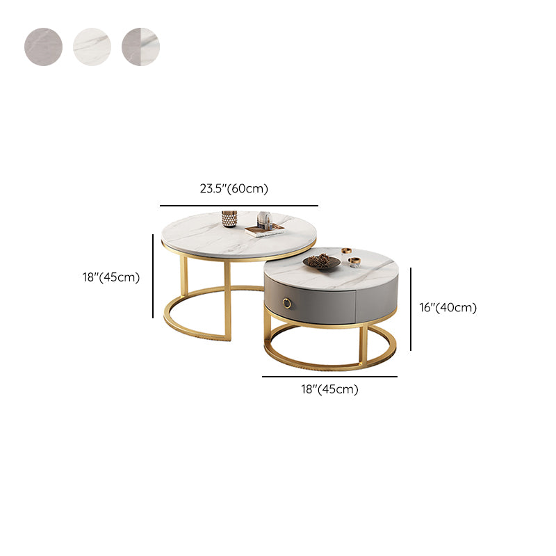 Slate Top Coffee Cocktail Table Frame Coffee or End Table with Drawe