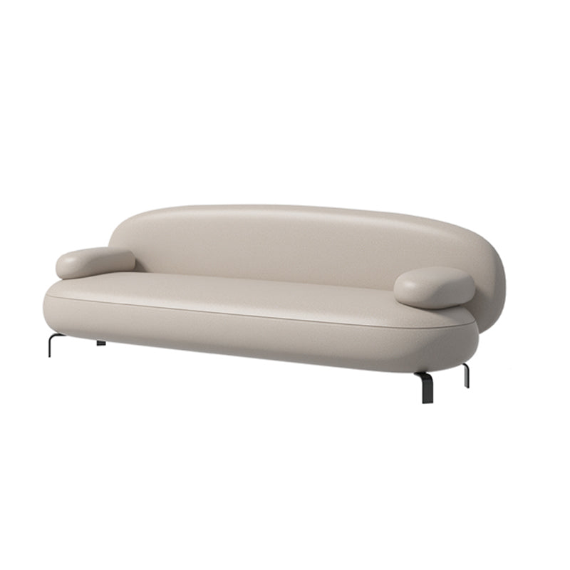 Contemporary Solid Color Sofa 31.49" Wide Pillow Top Arm Sofa