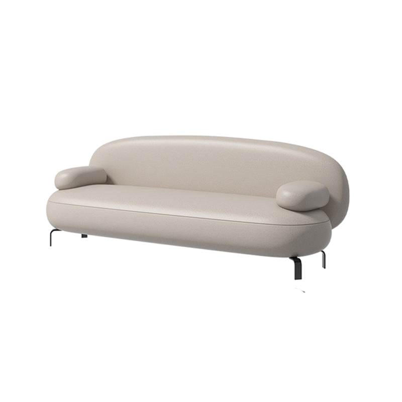 Contemporary Solid Color Sofa 31.49" Wide Pillow Top Arm Sofa