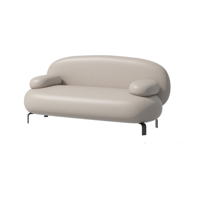 Contemporary Solid Color Sofa 31.49" Wide Pillow Top Arm Sofa