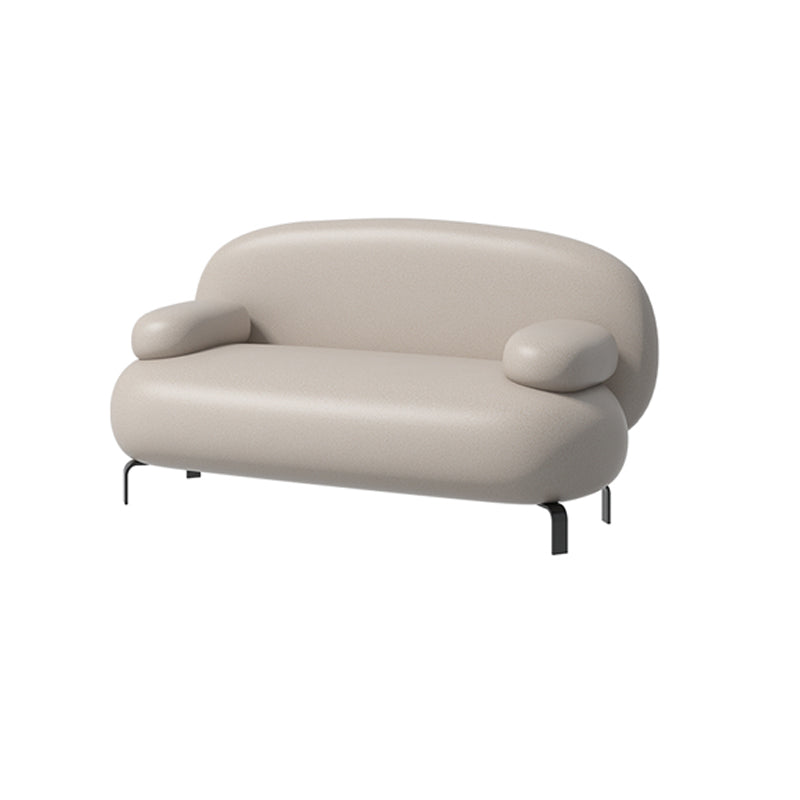 Contemporary Solid Color Sofa 31.49" Wide Pillow Top Arm Sofa