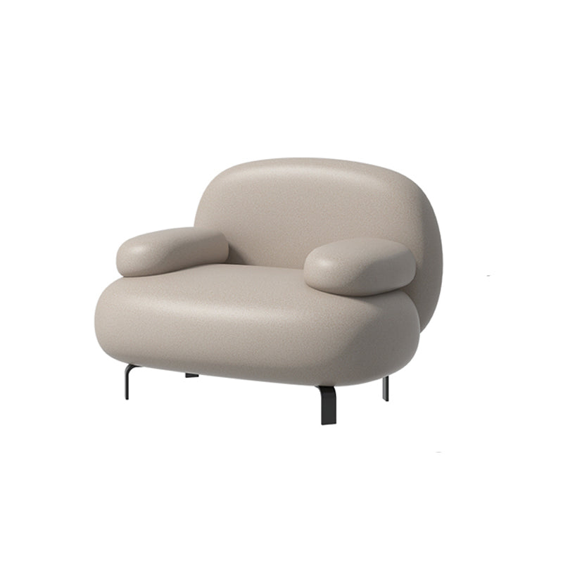 Contemporary Solid Color Sofa 31.49" Wide Pillow Top Arm Sofa