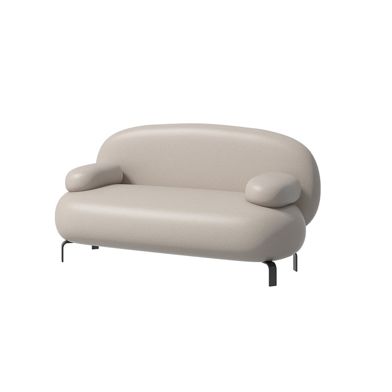 Contemporary Solid Color Sofa 31.49" Wide Pillow Top Arm Sofa
