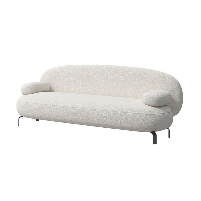 Contemporary Solid Color Sofa 31.49" Wide Pillow Top Arm Sofa