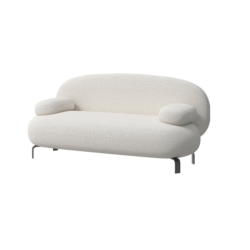 Contemporary Solid Color Sofa 31.49" Wide Pillow Top Arm Sofa