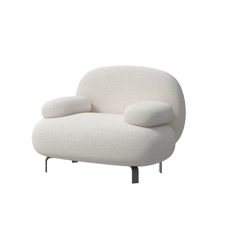 Contemporary Solid Color Sofa 31.49" Wide Pillow Top Arm Sofa