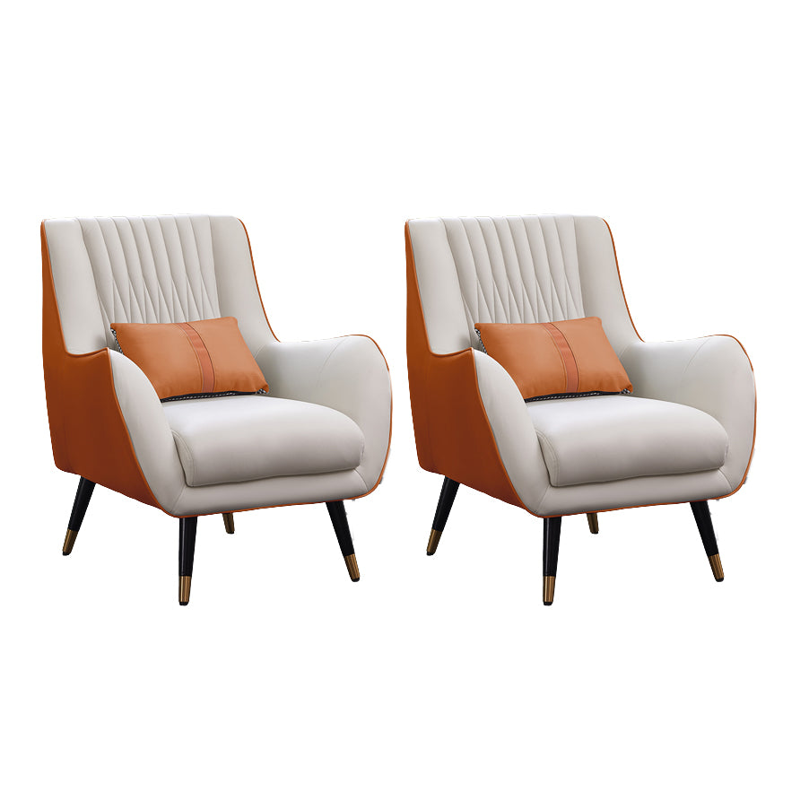 Solid Wood Accent Armchair Water-Resistant Lounge Chair for Living Room