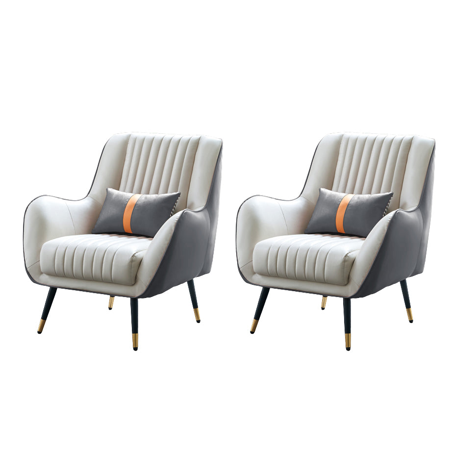 Leather Lounge Chair Arms Included Lounge Accent Chair for Living Room
