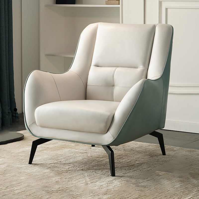 Leather Lounge Chair Arms Included Lounge Accent Chair for Living Room