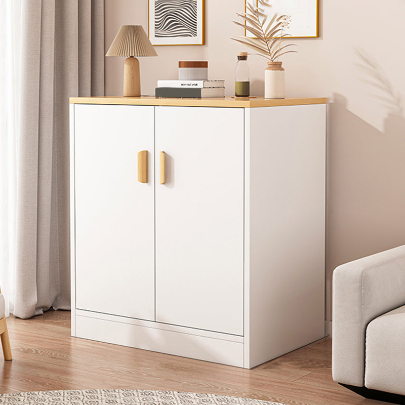 Modern Rectangle Accent Cabinet Bar Pulls Accent Cabinet with Drawer