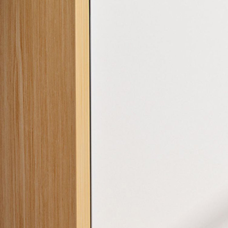 Modern Rectangle Accent Cabinet Bar Pulls Accent Cabinet with Drawer