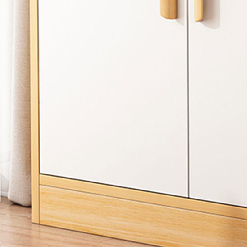 Modern Rectangle Accent Cabinet Bar Pulls Accent Cabinet with Drawer