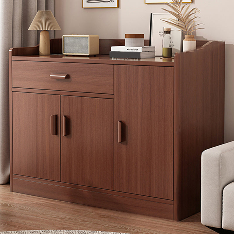 Modern Rectangle Accent Cabinet Bar Pulls Accent Cabinet with Drawer