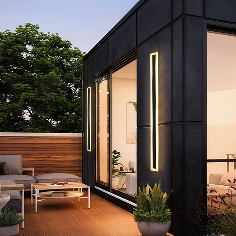 Metal Linear Wall Mount Lamp Simple 1 Light Wall Mounted Light Fixture