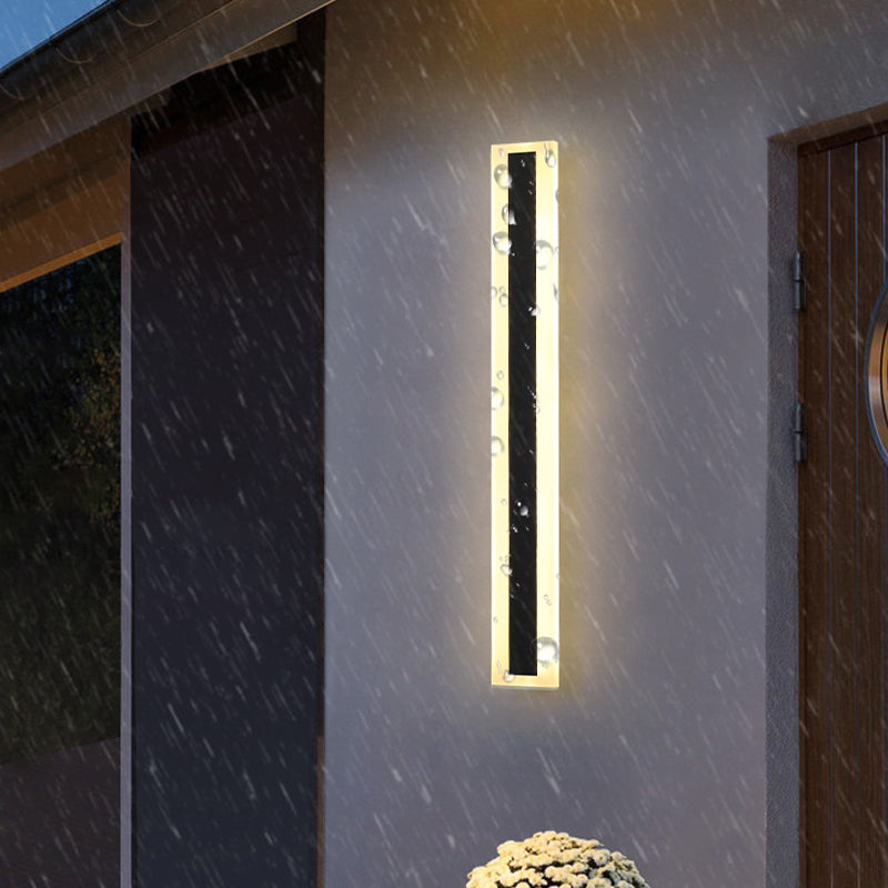 Metal Linear Wall Mount Lamp Simple 1 Light Wall Mounted Light Fixture