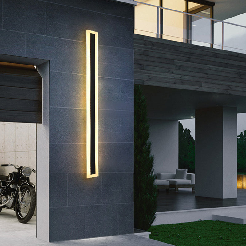 Metal Linear Wall Mount Lamp Simple 1 Light Wall Mounted Light Fixture