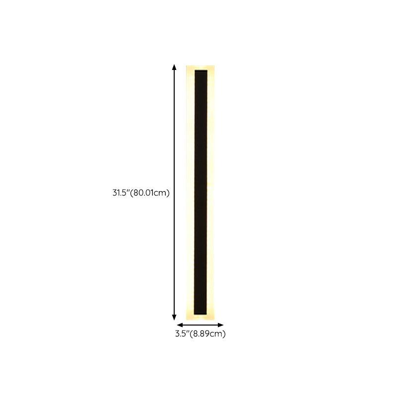 Metal Linear Wall Mount Lamp Simple 1 Light Wall Mounted Light Fixture