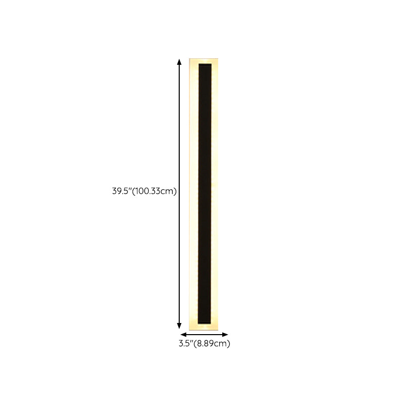 Metal Linear Wall Mount Lamp Simple 1 Light Wall Mounted Light Fixture