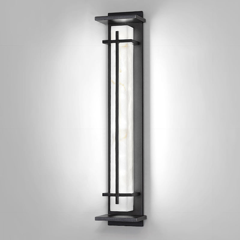 Geometric Wall Light Fixture Modern 1 Light Wall Sconce in Black