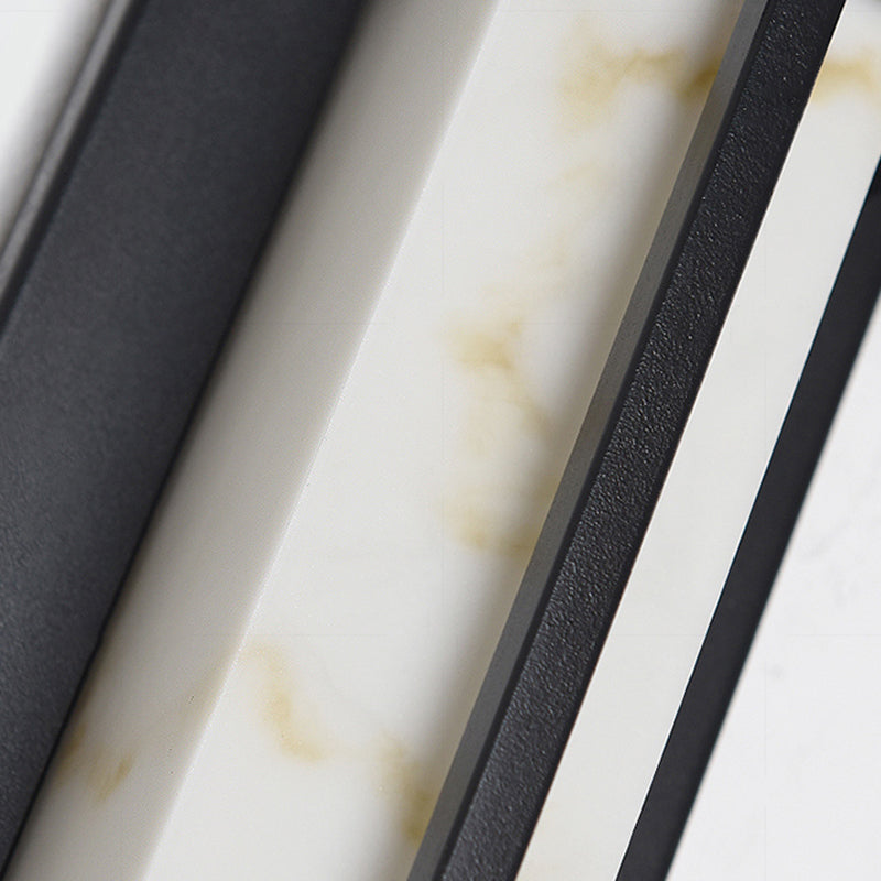 Geometric Wall Light Fixture Modern 1 Light Wall Sconce in Black