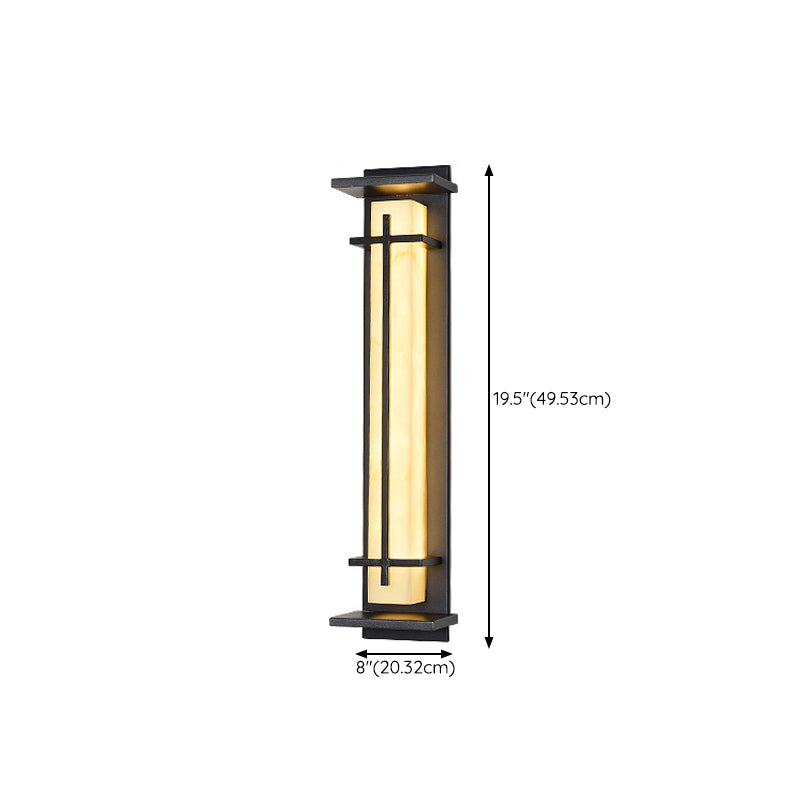 Geometric Wall Light Fixture Modern 1 Light Wall Sconce in Black