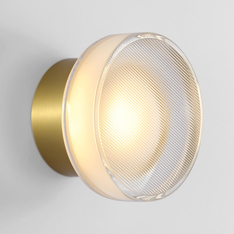 Geometric Wall Lighting Simplicity Acrylic 1 Light Wall Sconces in Clear