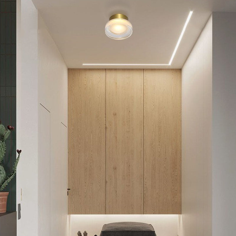 Geometric Wall Lighting Simplicity Acrylic 1 Light Wall Sconces in Clear