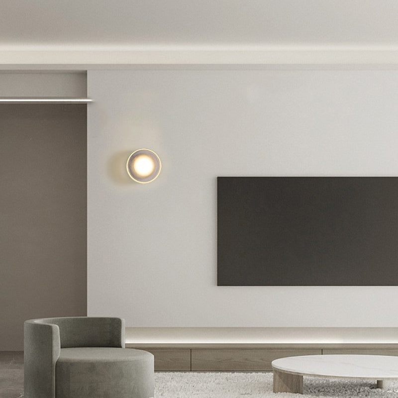 Geometric Wall Lighting Simplicity Acrylic 1 Light Wall Sconces in Clear