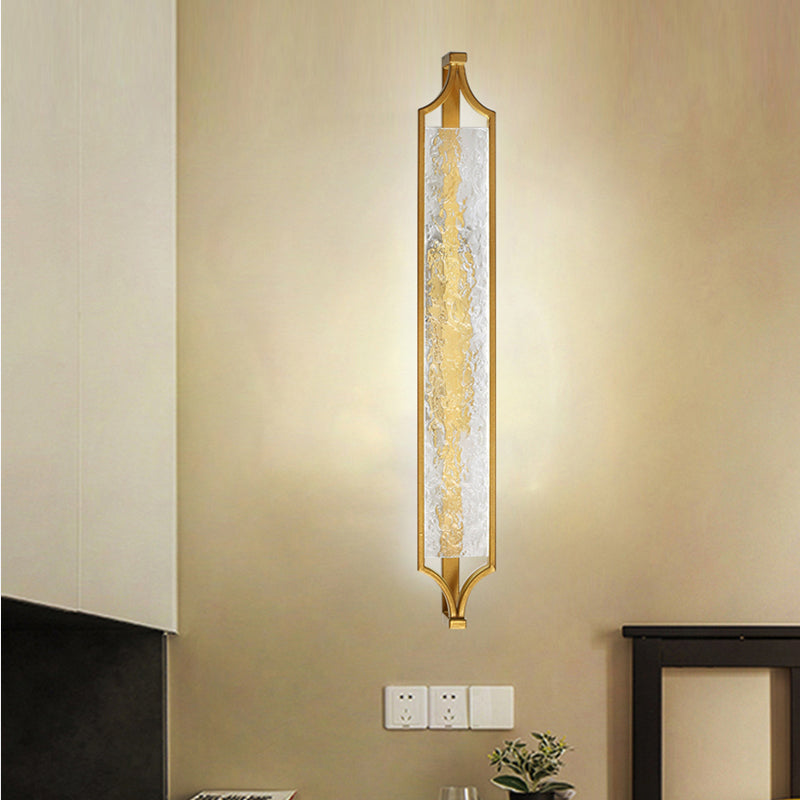 Modern Gold Mirror Lamp Acrylic Vanity Wall Light Fixture for Bathroom